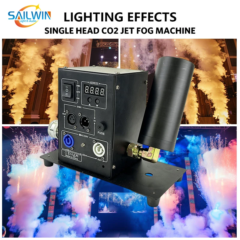 CO2 Jet Machine Stage Effect DJ up Smoke Fog Machine Stage Lights with  Carbon Dioxide Special Effects Smoke Machine
