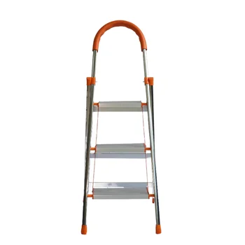 2023 New Latest 1.75m Aluminum Telescopic Double Side Loft Folding Step Ladder with Steel Hinge Industrial Modern Design