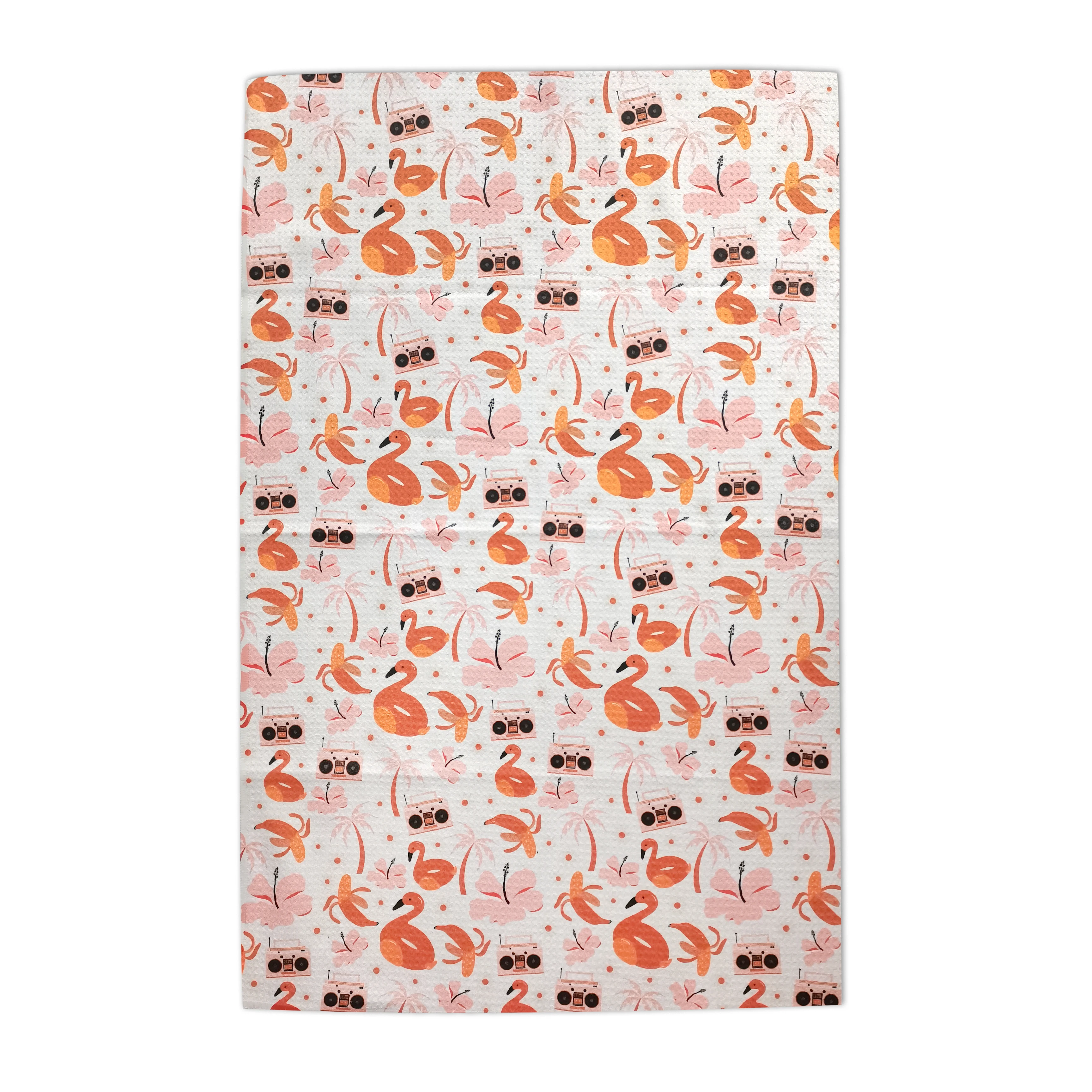 Wuxi Ivy Textile Custom Printed and logo Super Absorbent Fast Dry Wholesale Customize Print Waffle Kitchen Tea Towels