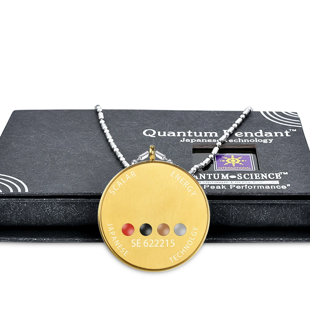Quantum Science Stainless Steel Energy Quantum Pendant with Negative Ions Japanese Quantum Energy Pendant