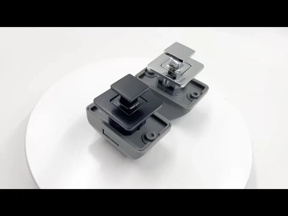 Metal Push Button Latch Square Rv Push Button Catch Nickel For Rv