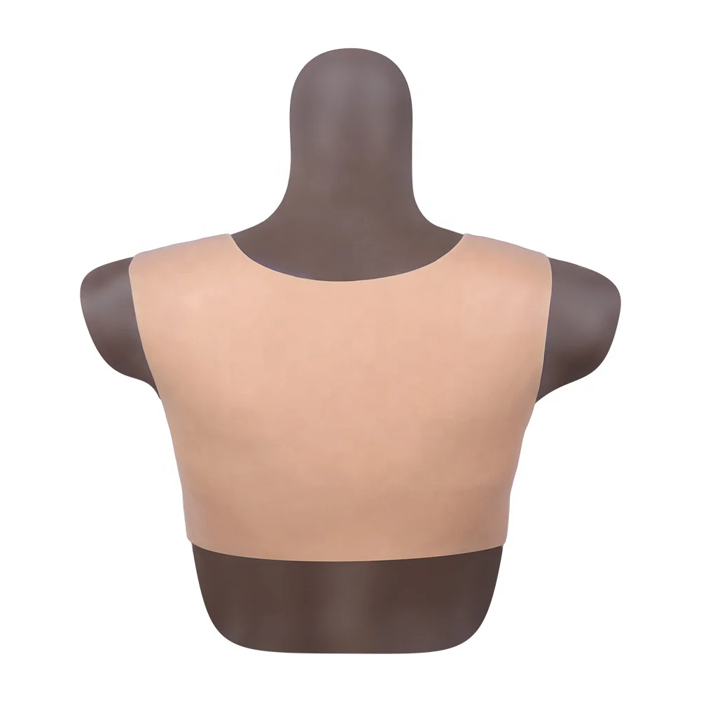 Simulation Chest B C D E G Cup False Breast Forms Cosplay Drag Queen Male to Shemale Realistic Round Collar Silicone Fake Boobs