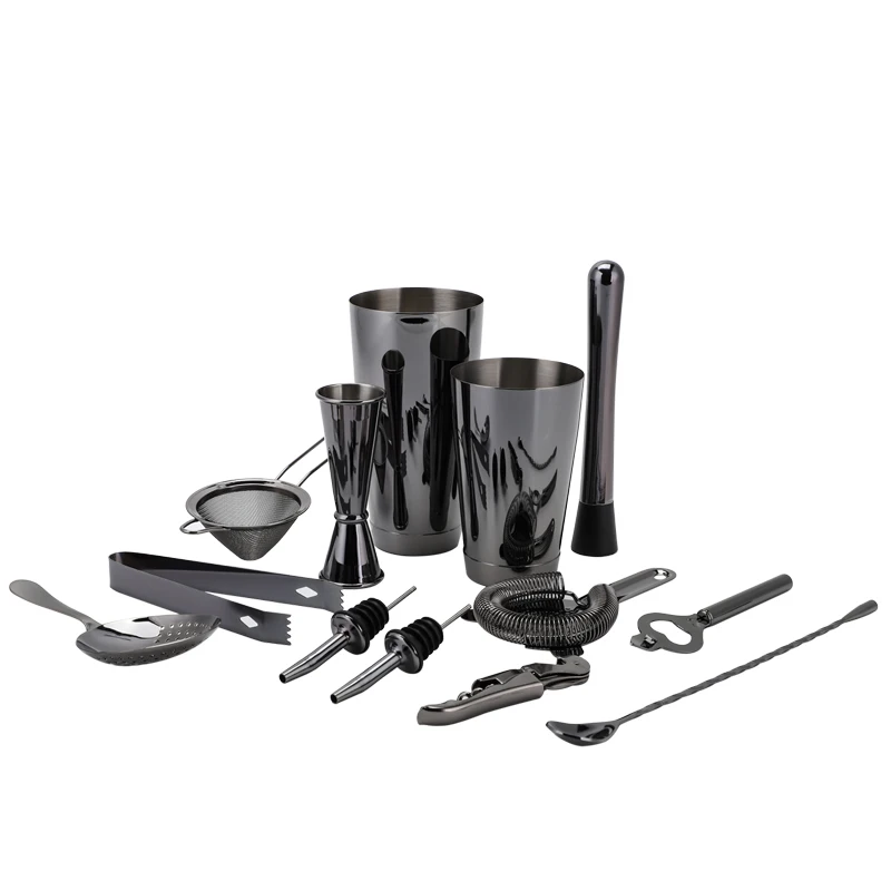 Набор бармена на заказ набор барной стойки коктейльный шейкер Jigger 14 шт. 700 мл нержавеющая сталь с бамбуковой