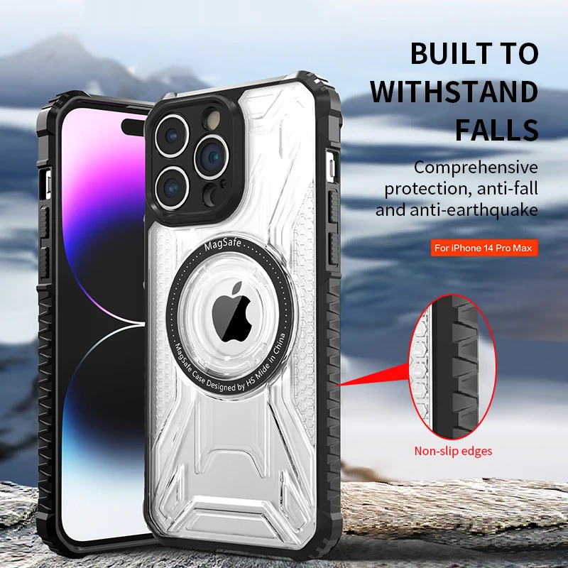 Shockproof Tpu Phone Case Luxury Wireless Charging Phone Case For Iphone Xr 11 12 13 14
