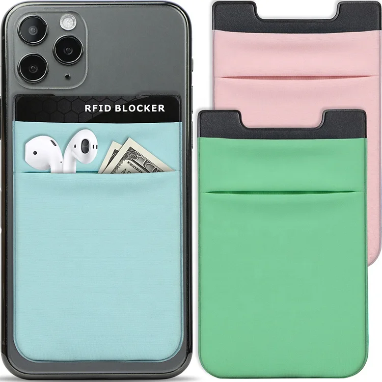 Phone Wallet Stick On Universal Adhesive Cell Phone Pocket Stick