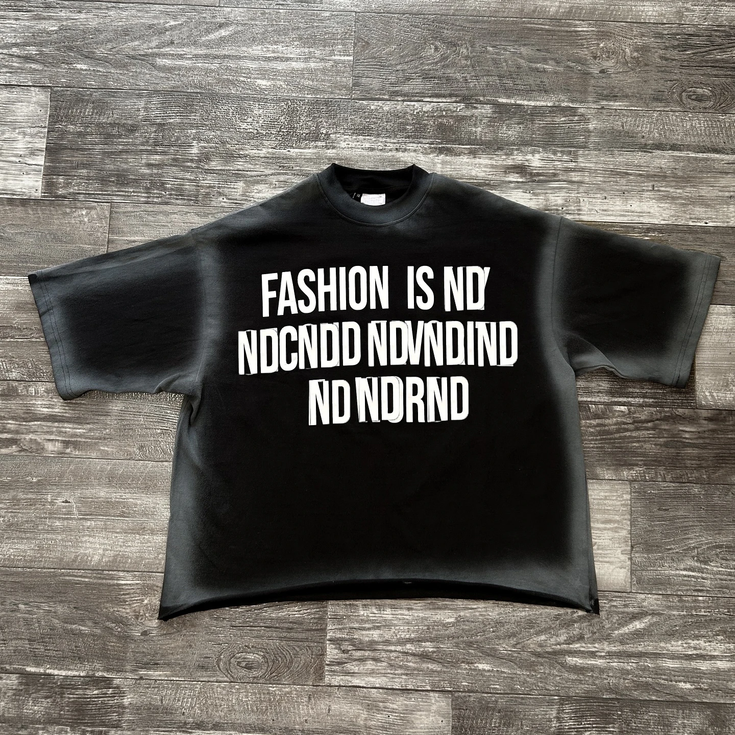 Hip Hop Custom Silk Screen Printing logo Oversize Vintage Acid Wash Tees Drop Shoulder t Shirt for Men