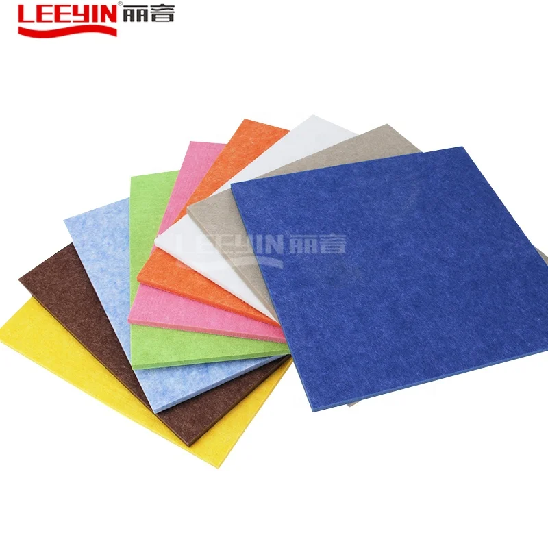 Eco-friendly Sound Absorbing Polyester Fiber Panel PET Acoustic Wall for Cinema Hotel Auditorium