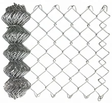 Fence Panel Chain for Sport Game Chain Link Fence Cyclone Wire Mesh Factory Low Price 100ft Galvanized Black Metal Iron Weave