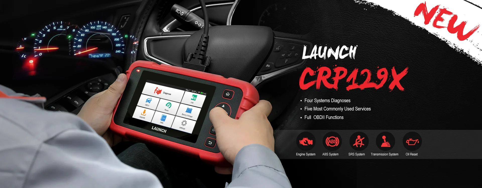 Professional 100% Original X431 Crp129X Car Diagnostic Tools Auto Car Code Reader Scanner Made of Durable Plastic