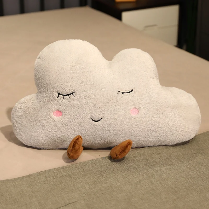 New Stuffed Cloud Moon Star Raindrop Plush Pillow Soft Cushion