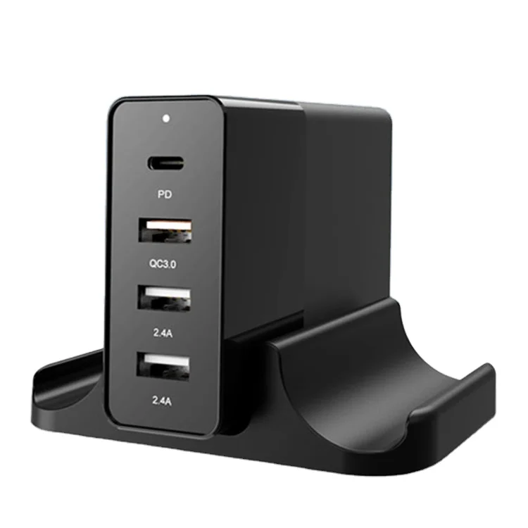Hermex Schnellladegerät 18W 4-Port USB-A 3.1 QC3.0 Reiseadapter Ladeadapter
