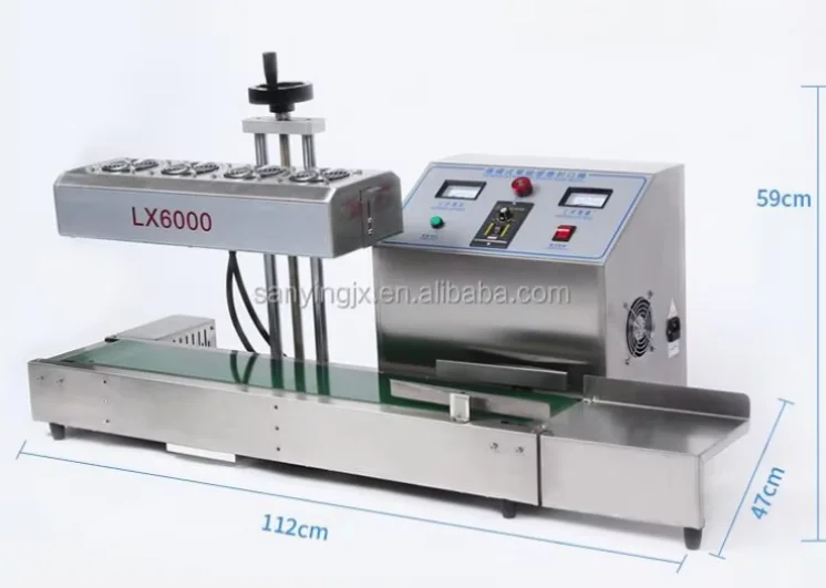 LX6000 Automatic Continuous Induction Sealer Heat Aluminum Foil Sealing Machine