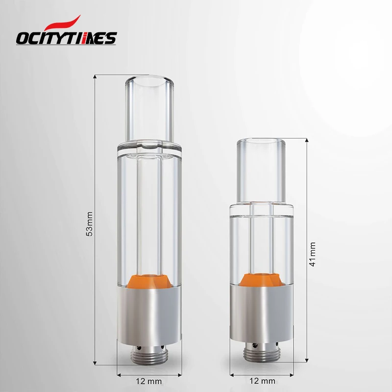 OEM ODM full glass tank empty 0.5ml 1.0ml cbd vape cartridge 510