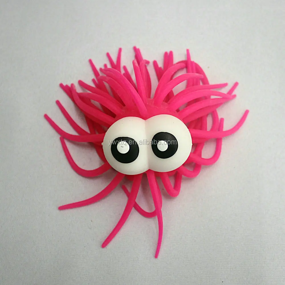 2021热卖闪光毛茸球玩具tpr海胆玩具儿童 - buy flashing raised eye