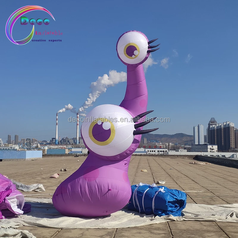 Inflatable Column With Eyes Led Lighting Eyeball Flower Inflatable Led Eye Tree