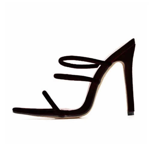 CSS499 Elastic Straps New Arrival Thin High Heel Women slippers Dress Shoes for Ladies