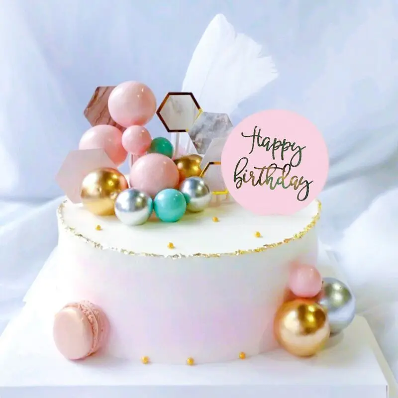 Cake Topper Decoration Balls Foam Balls for Cake Decorating