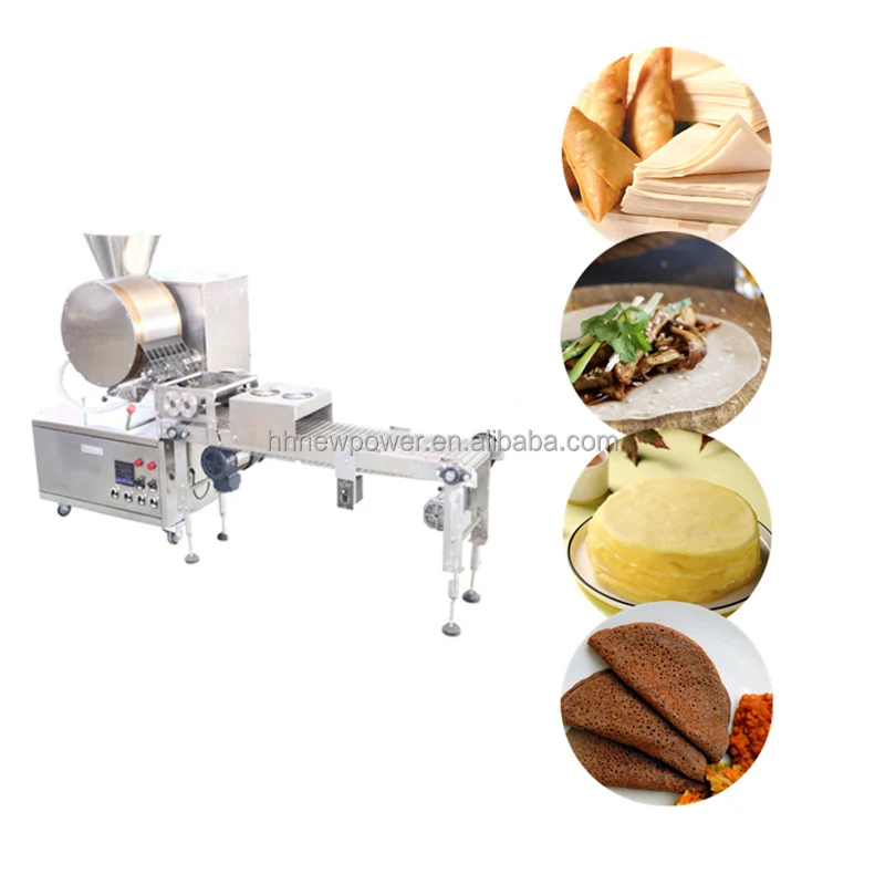 Injera Cooking Machine Factory Price Stainless Steel Ethiopia Injera Making Machine Crepe ...