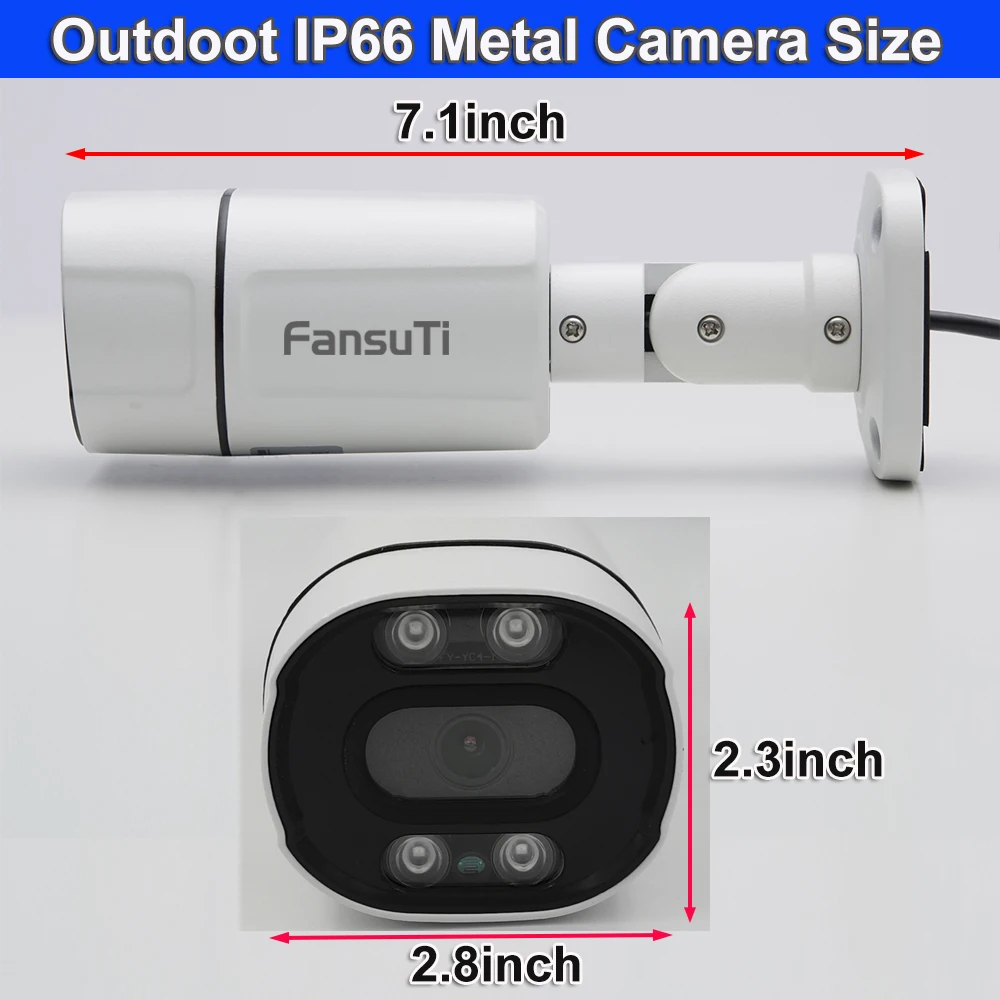 AHD 5MP CCTV Camera High Quality IMX335 CMOS Infrared Night Vision Metal Housing Outdoor IP66 Analog Camera