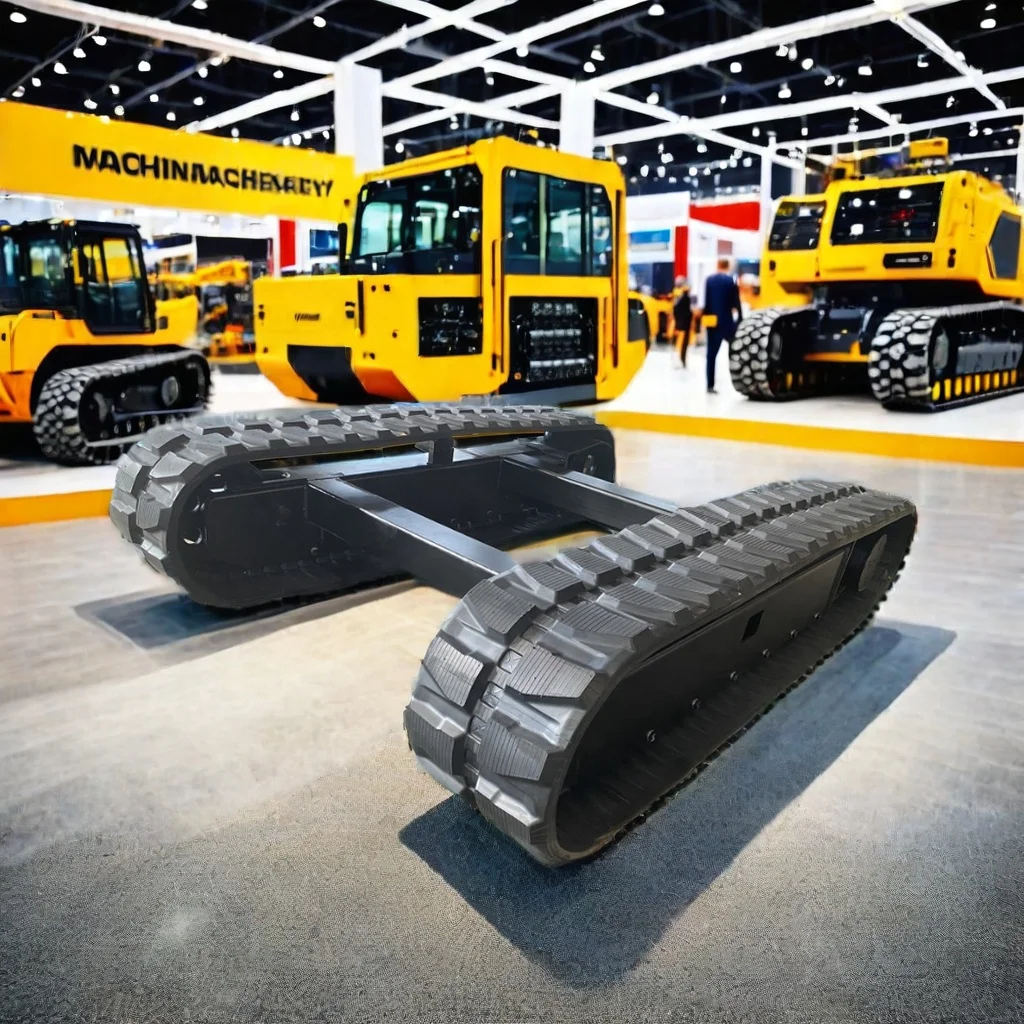 Factory Price Construction Machinery Excavator Drill Part Crawler Track Platform Solutions Rubber Track Frame Undercarriage