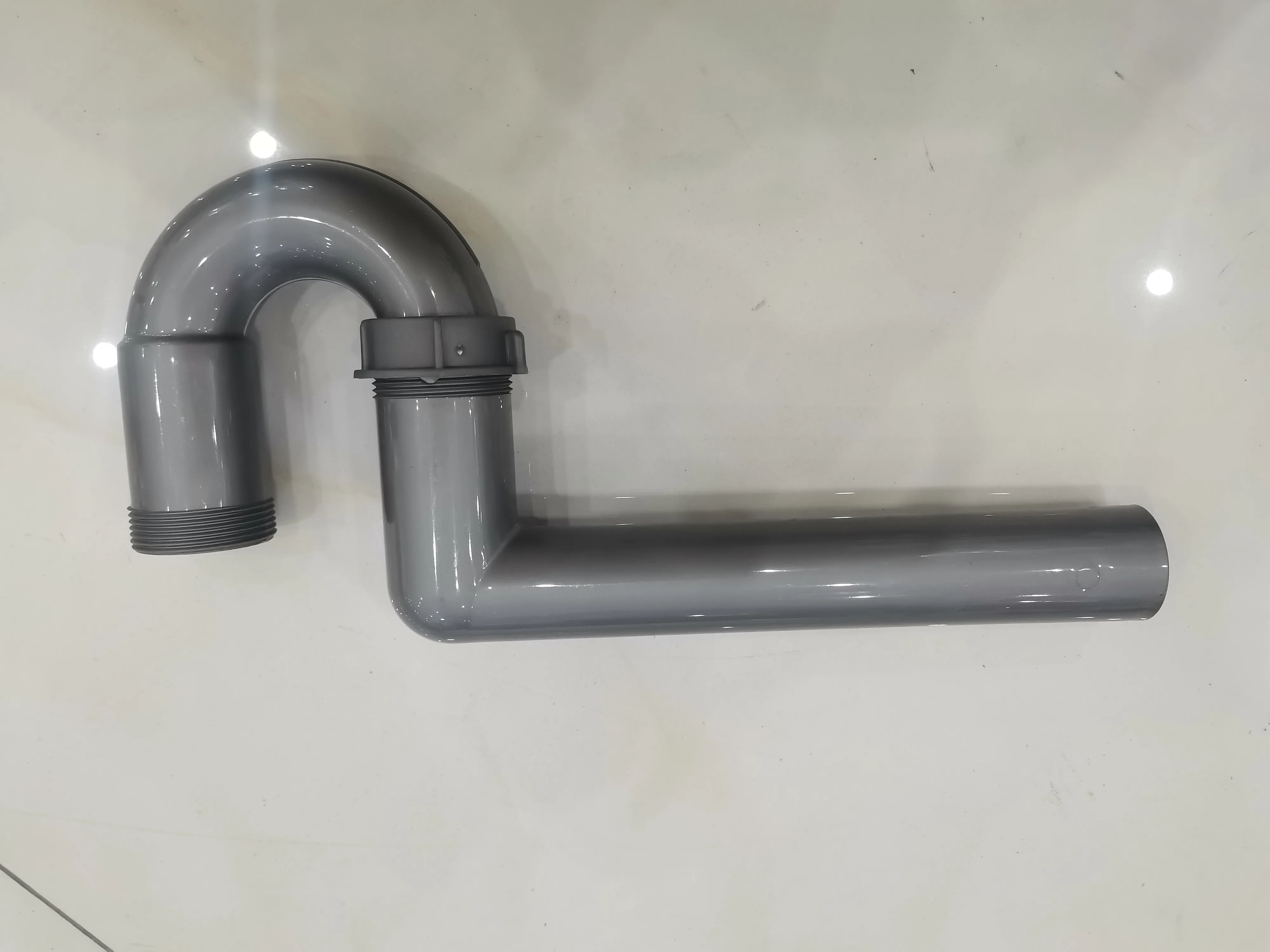product waste pipe  drain tube hot sale mode pp sink drain pipe  p trap item adjustable  drainage system with sink plug drainer350-5