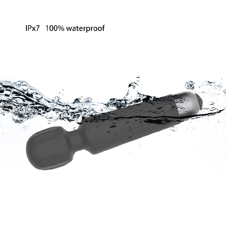 USB Charge Magic 20 Pattern 8 Speed AV Wand Massager Electric Relax Massage Vibrator Waterproof Silicone Personal Body Massager