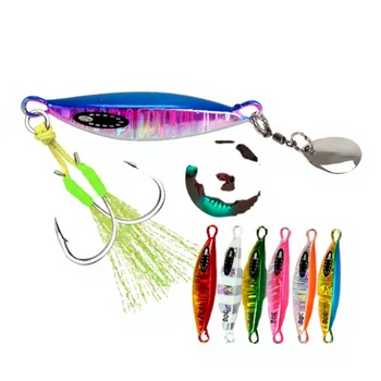 New Custom 20/30/40/60g Saltwater Lead Vertical Metal Jig Artificial Bait Fishing Jig Slow Pitch Jigging Lures – Metal Jig – view 2