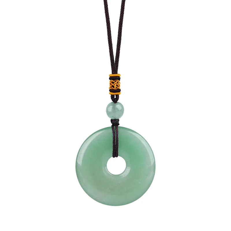 New Jade (bowenite) Pendant on sale For Necklace 3-d Oval Healing Crystal