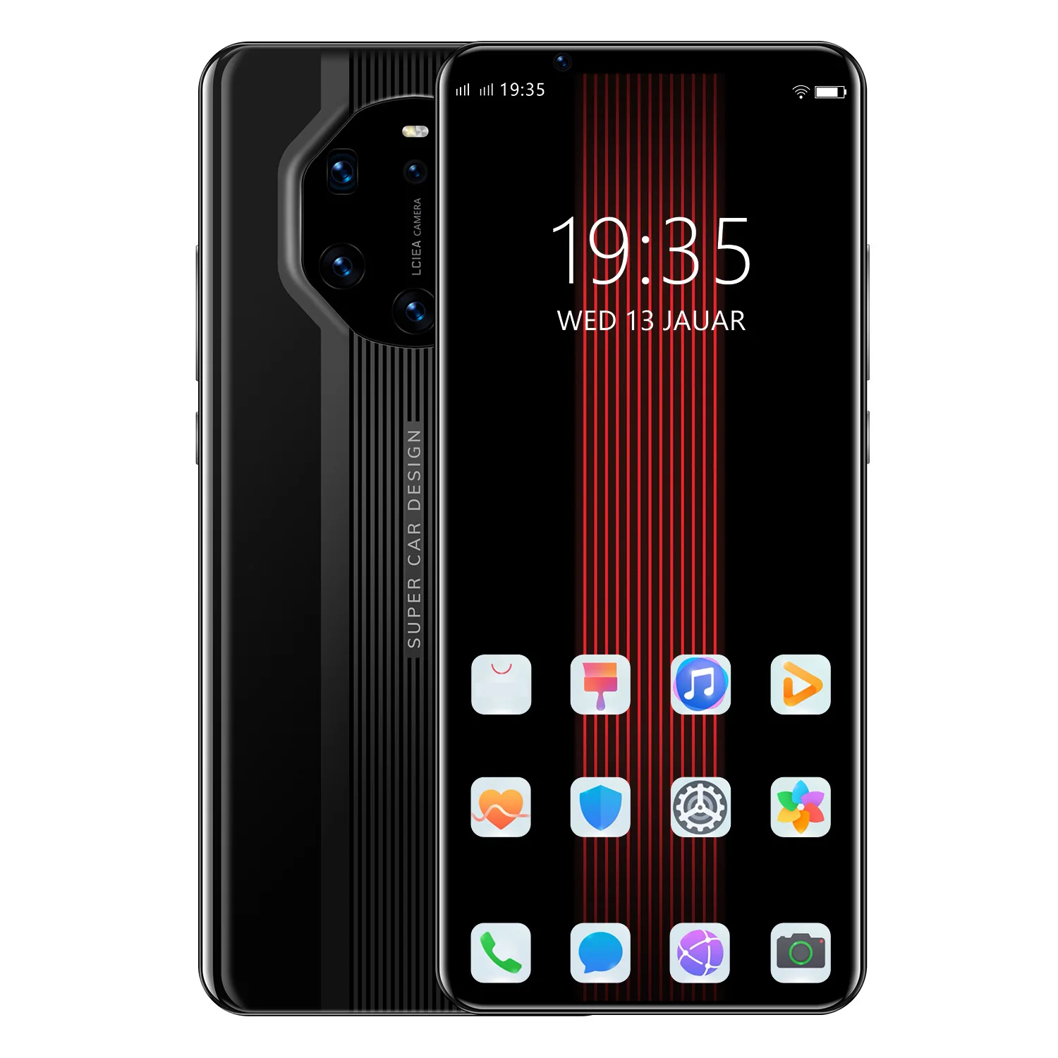 
 Мобильный телефон Mate40 RS 5,8 дюйма 5G LET, пять камер, Android смартфоны MTK6889Ultra, моноблок, две SIM-карты, мобильный телефон 12 + 512 Гб  