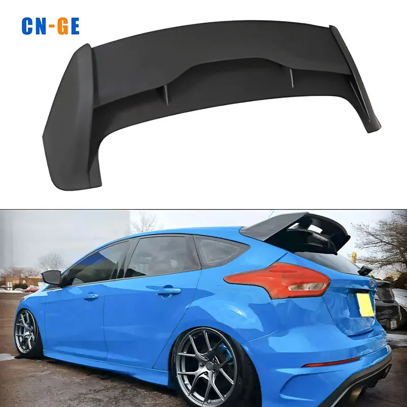 Ford Focus RS ST MK3 MK3.5 Rear Wing Spoilers - ABS Black