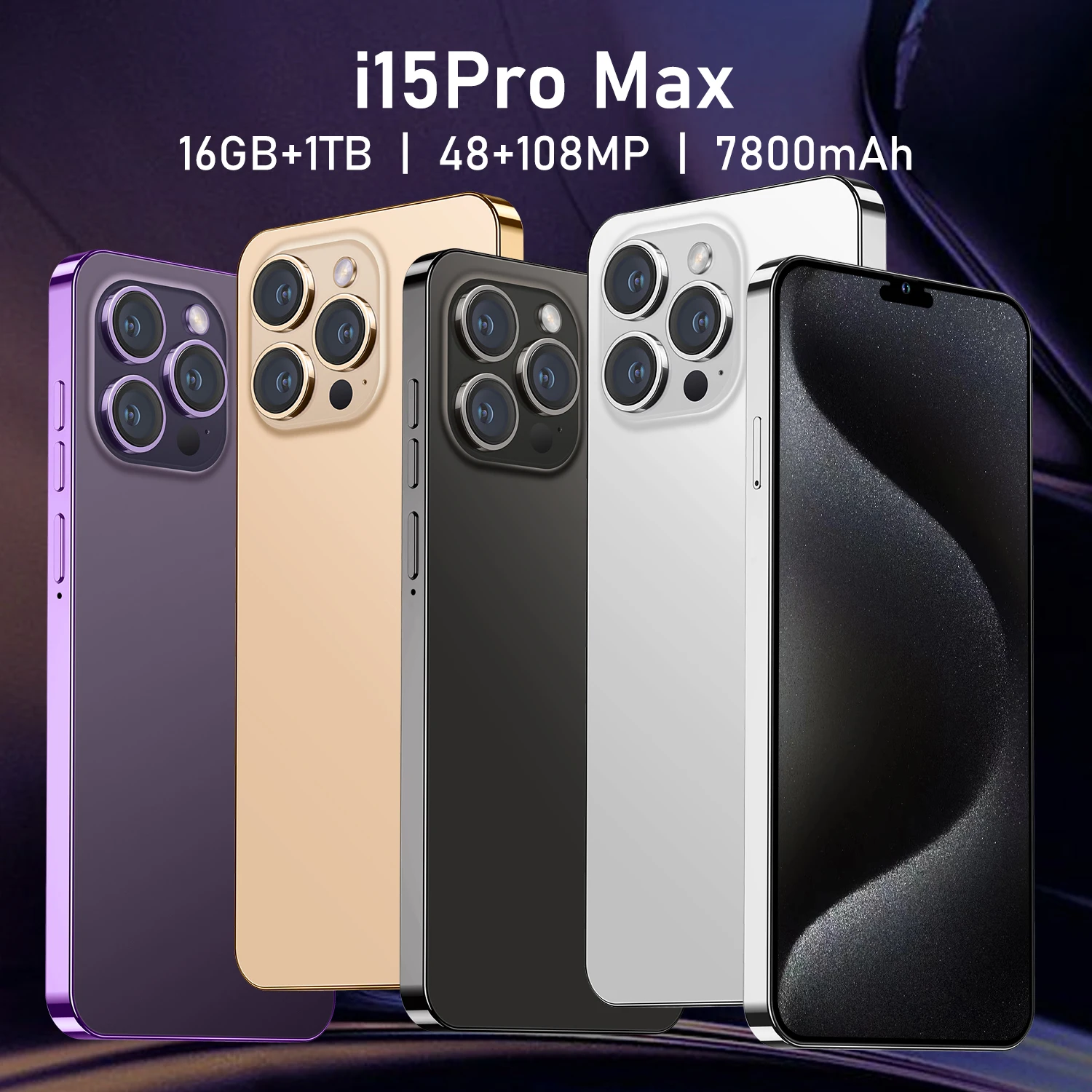 Hot Selling Phone15 Pro Max Original 16gb+1tb 6.7 Inch Full Display ...