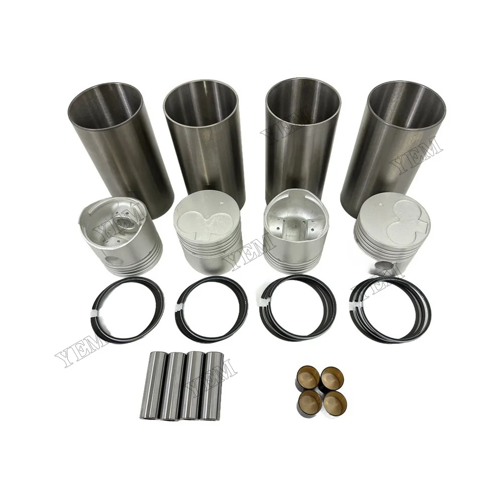 Cylinder Liner Kit Compatible for Mitsubishi K4D Engine Rebuild Kit 2