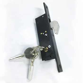 Double Cylinder 1-1/8" Backset Hook Bolt Mortise Lock Weldable Steel Hook Lock for Sliding Gate Door