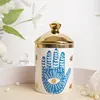 Handprint small jar