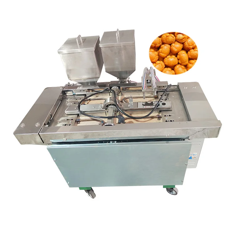Industrial Cheap Manju Maker Waffle Forming Stainless Steel Manjoo Korean Fish Walnut Cake Make Machine