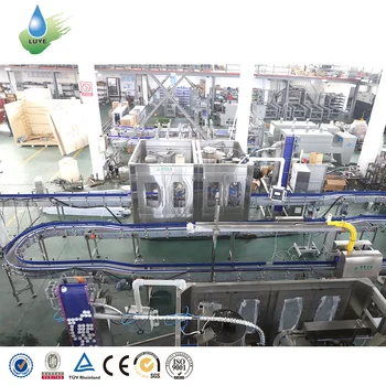 Automatic 5L Drinking Water Bottling Machinery 5 Liter PET Bottle Washing Filling Capping PLC Control Touch Screen Machine