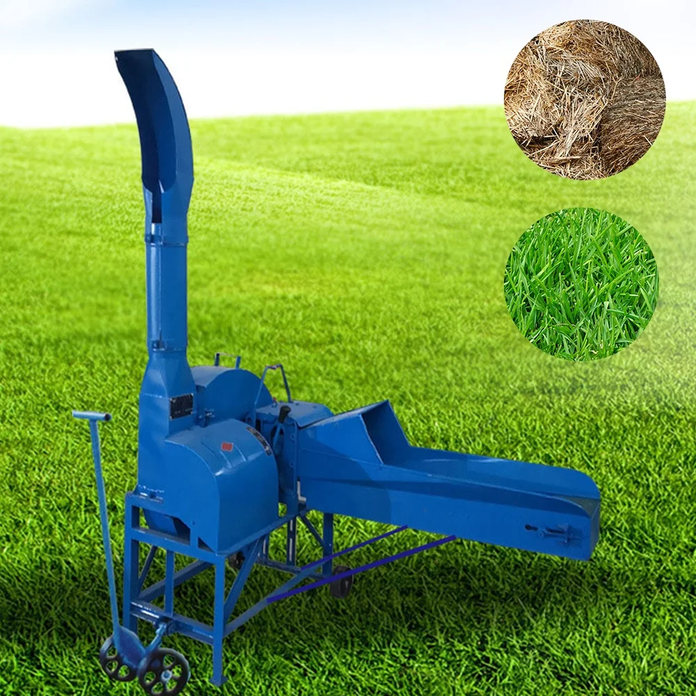 High Yield Vertical High-Spray Chaff Cutter Cattle and Sheep Feed Crushing Grass Cutter