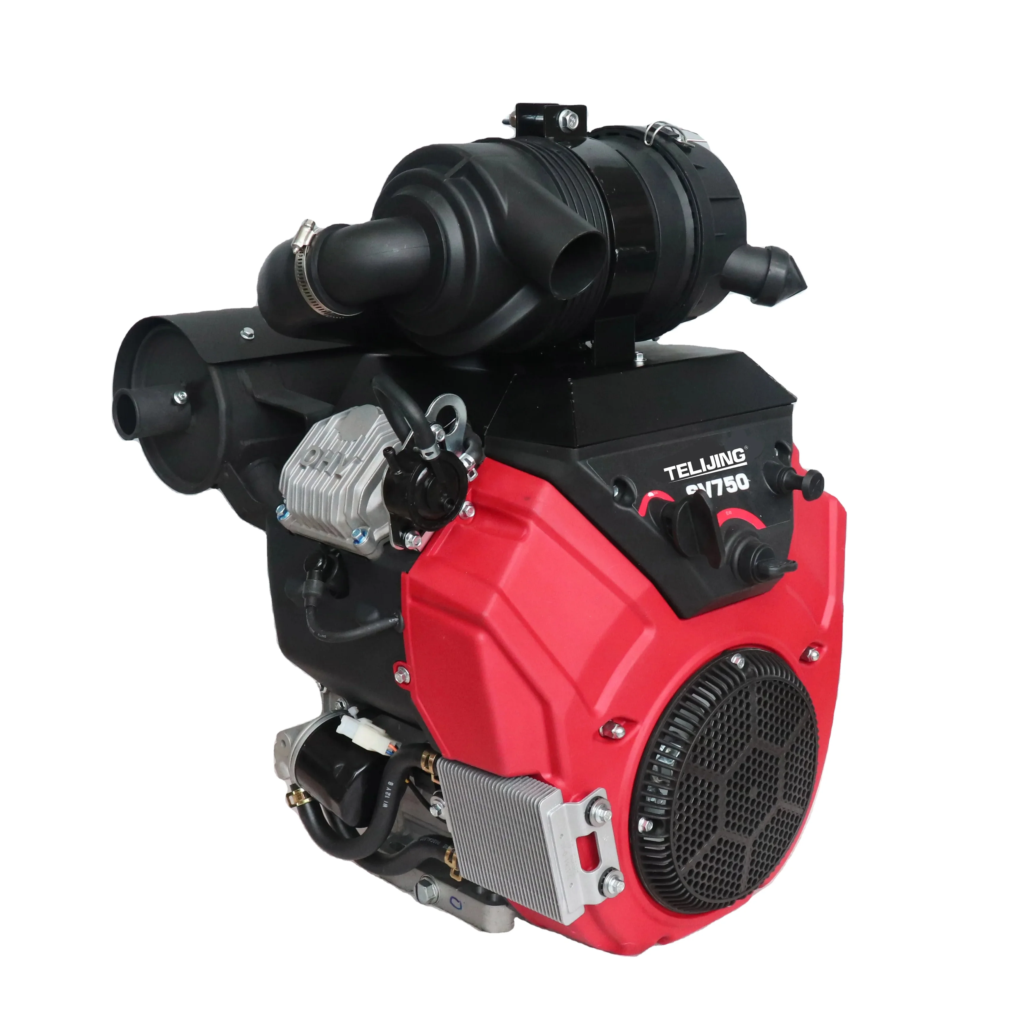 Ohv Gasoline Engine V-twin Cylinder 4 Stroke Forced Cooling 24hp 27hp ...