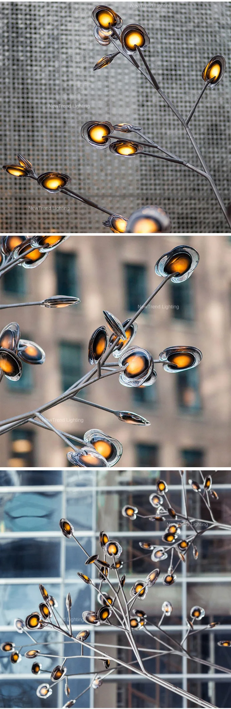 cpl 211 modern design tree branch standing light custom hotel restaurant villa decor metal glass floor lamp -4