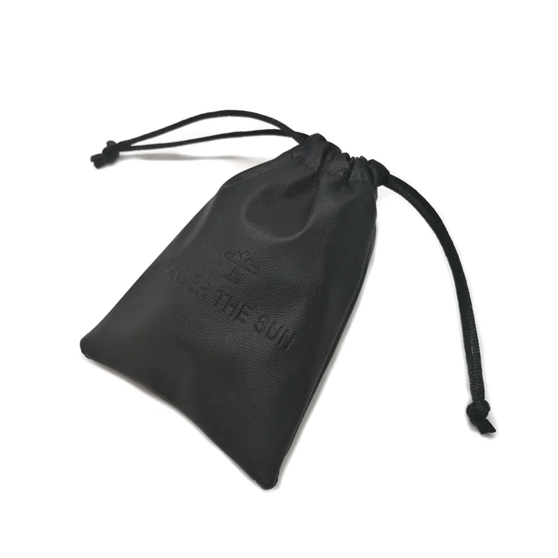 Cheap Eco Leather Small Headphone And Earphone Drawstring Pouch - Buy ...