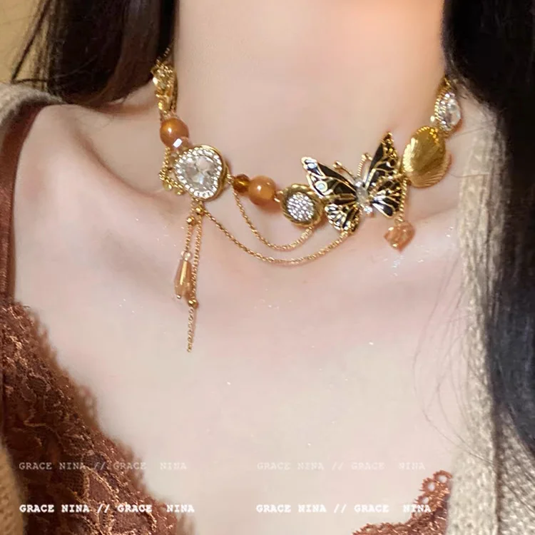 2025 Retro Tassel Butterfly Necklace for Women