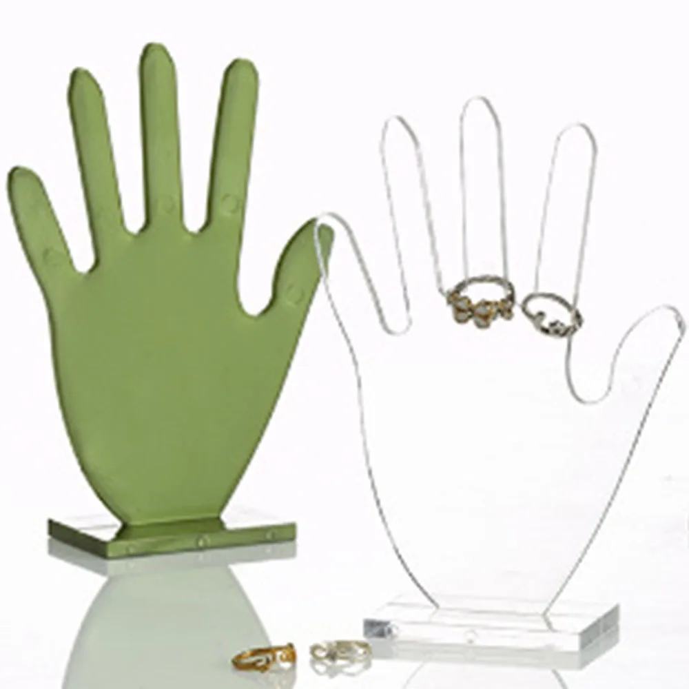Cross Border Transparent Creative Quirky Hand Shaped Desktop Jewelry Display Storage Makeup Organizers