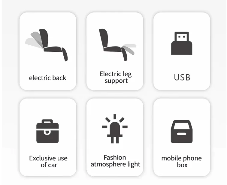 Manufacturer Electric Luxury Vip Car Seat Comfortable Soft Modified