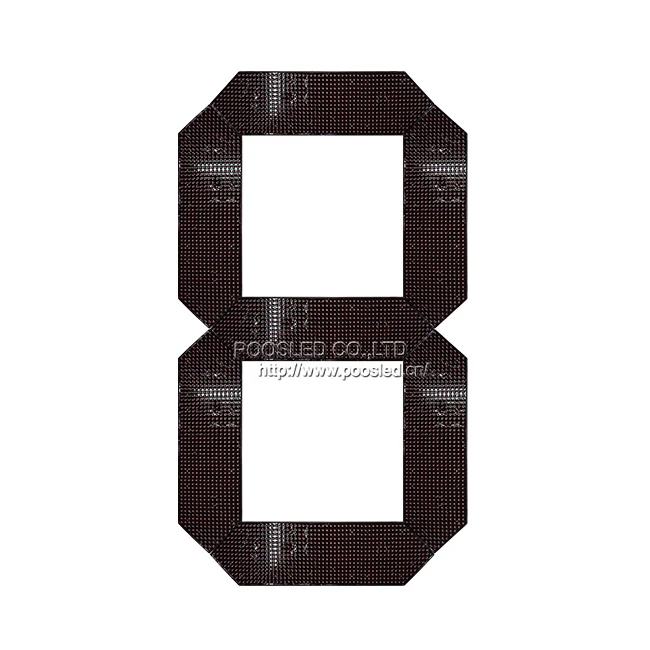 72 Inch LED Digital Segment Board for Seven Parts Waterproof 7segment Digital Display Large 7 Segment
