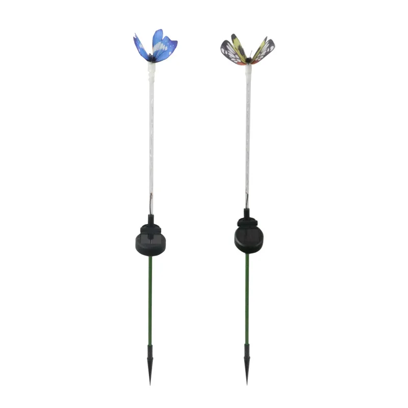 
3 пачки ABS + Акриловые солнечные светодиодные садовые фонари Солнечный Кол свет Бабочка 