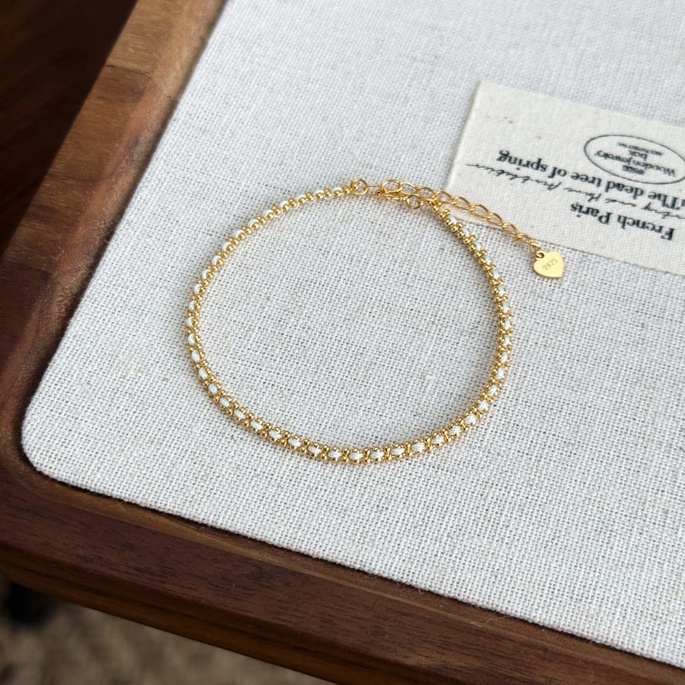 KAKODIY Unique Fine Jewelry 18K Gold Plated 925 Sterling Silver Braided Cord Women's Bracelet & Everyday Dress Up Bracelet detail 8