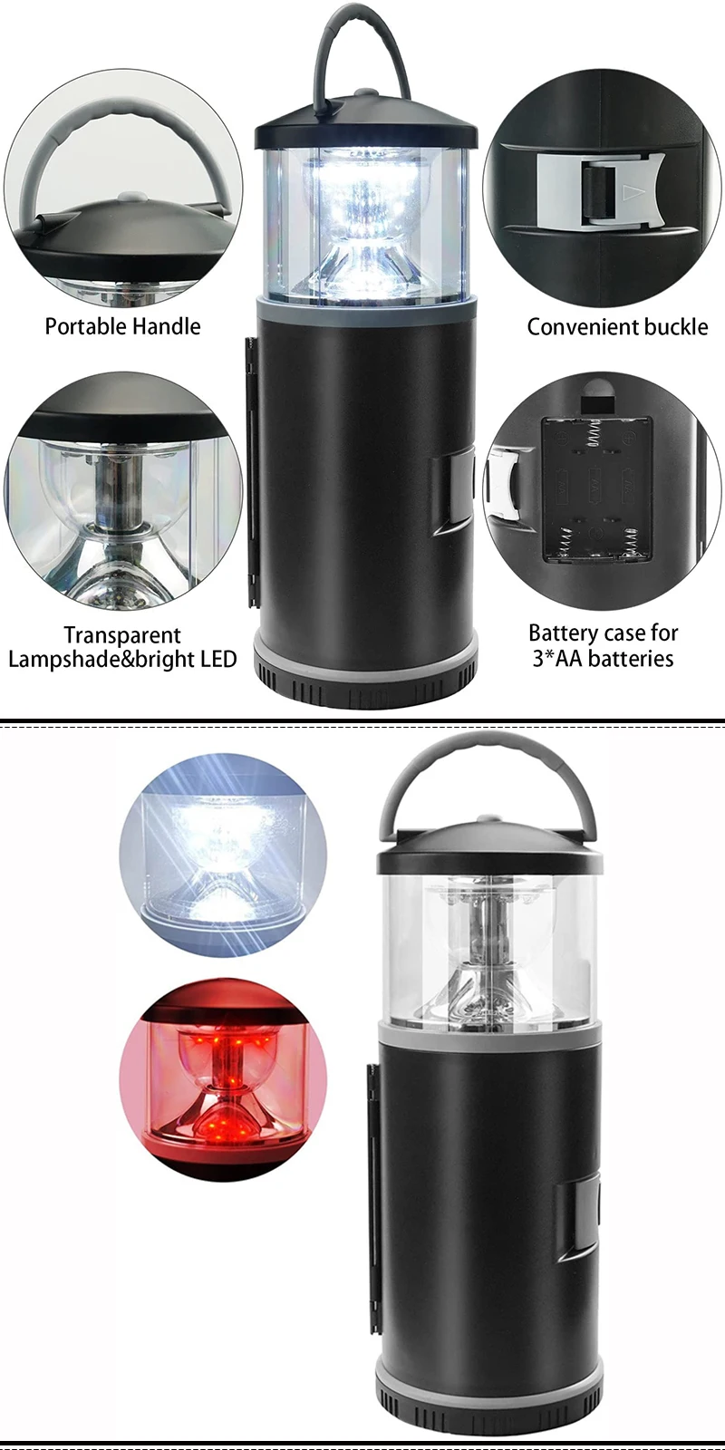 Gift for Father's Day Multitool Knife Camping Tool Kit with Led Camping Lantern