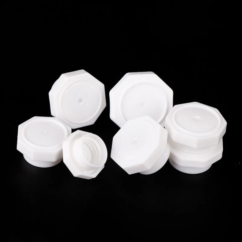 Manufacturer Customized pp Material 17 - 26 mm Octagonal Toothpaste Cap Cosmetic Plastic Tube Screw Cap
