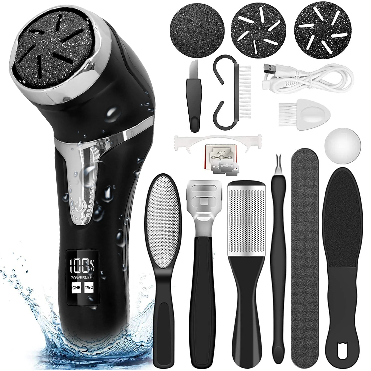 Custom Portable Professional Electric Foot File Replacement Pedicure