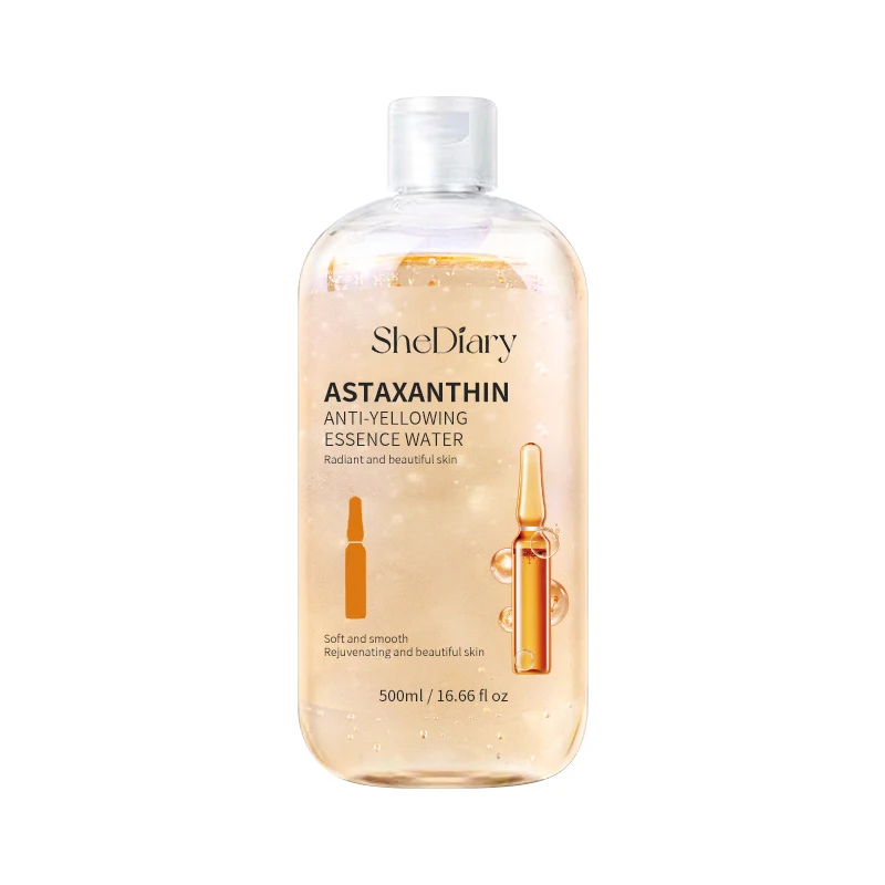 SheDiary agua de astaxantina orgánica natural niebla facial hidratante cuidado de la piel agua de tóner facial con etiqueta privada al por mayor